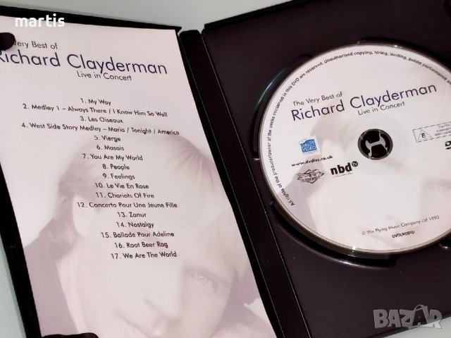 Richard Clayderman DVD, снимка 2 - DVD дискове - 41068580