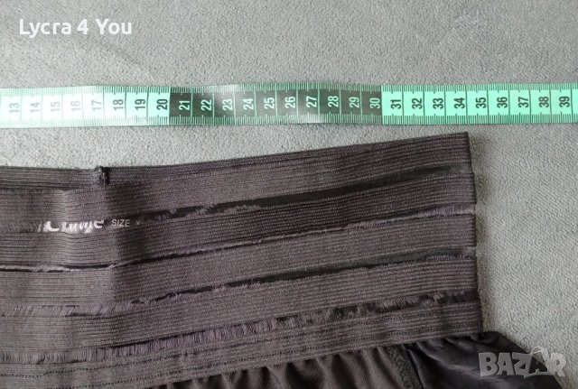 ChIcMe L/XL страхотен тънък черен клин с широк колан с прозиращи елементи, снимка 12 - Клинове - 41534524