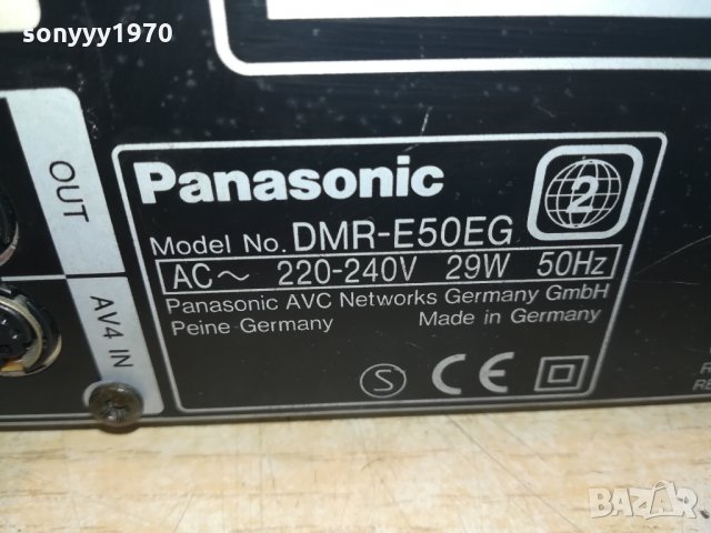 PANASONIC DMR-E50EG DVD VIDEO RECORDER-MADE IN GERMANY 1102221101, снимка 17 - Плейъри, домашно кино, прожектори - 35750422