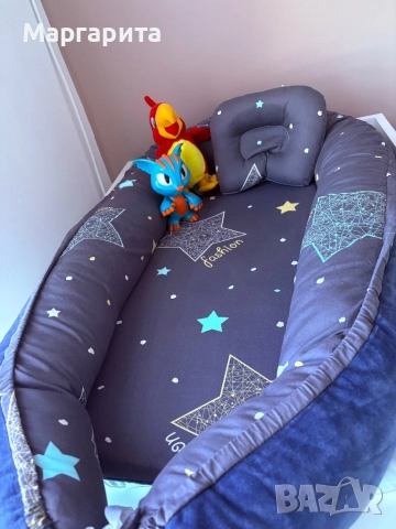 Бебешко гнездо, преносимо, двулицево,85/59/13 см, снимка 3 - Други - 51867165