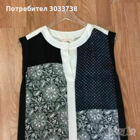 Rebecca Taylor Копринена Рокля Без Ръкав Размер 2 Добро Състояние, снимка 3 - Рокли - 36160437