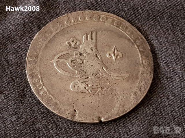Османска Турция 80 пара 1203 РЯДКА година 1 Селим III сребро, снимка 4 - Нумизматика и бонистика - 40803109