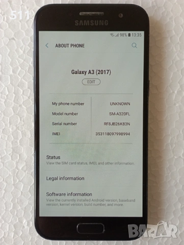 Samsung Galaxy A3 2017, снимка 2 - Samsung - 53678711
