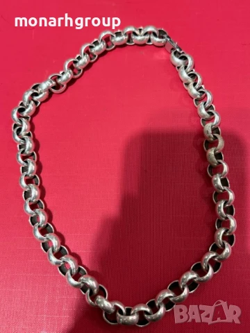 Сребърен Ланец, снимка 3 - Колиета, медальони, синджири - 50813422