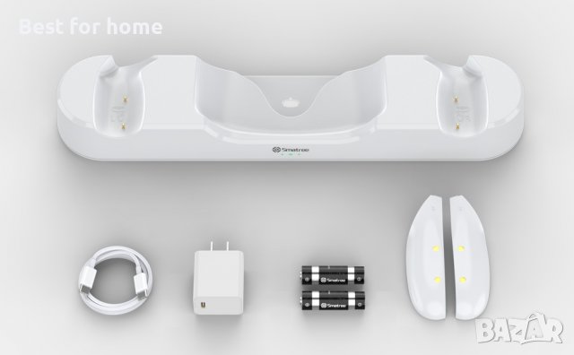 Smatree зареждане на док, съвместим за Oculus Quest 2/Meta Quest 2, VR контролер и зареждане на слуш, снимка 2 - Безжични зарядни - 39919806