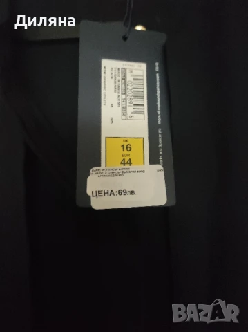 Черна официална дамска риза, снимка 2 - Ризи - 51062957