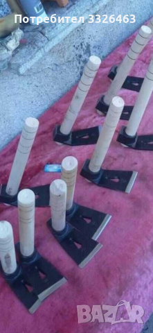 ръчно ковани брадви сатъри мотики тесли от ресиорна стомана , снимка 6 - Други инструменти - 44733417