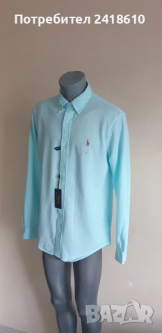 POLO Ralph Lauren Knit Oxford Pique Cotton Mens Size M  НОВО !ОРИГИНАЛ! Мъжка Риза!, снимка 3 - Ризи - 53444689
