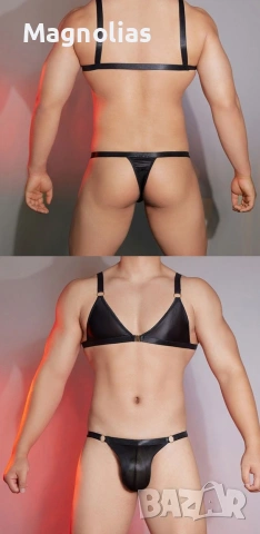 Мъжки комплект бельо Sissy Sheer Bralette Топ Бельо, снимка 6 - Бельо - 53830105