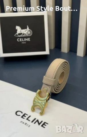 колан от естествена кожа в кутия celine, снимка 4 - Колани - 53644210