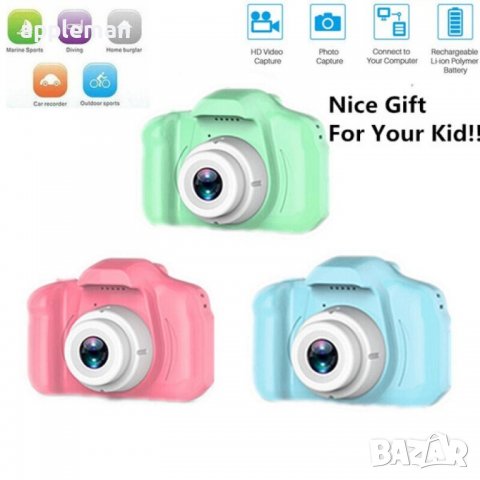 Детски фотоапарат камера видео камера подарък, снимка 6 - Други - 38841052