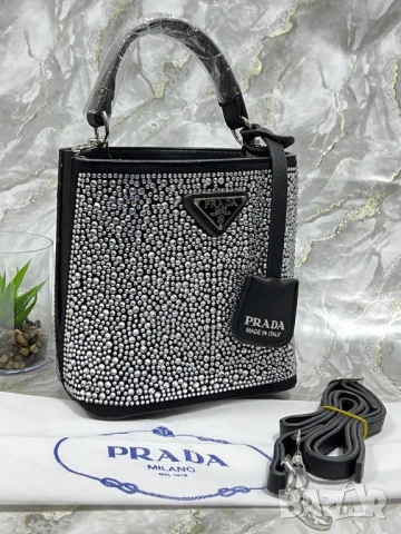 чанти с камъни prada , снимка 12 - Чанти - 50745497