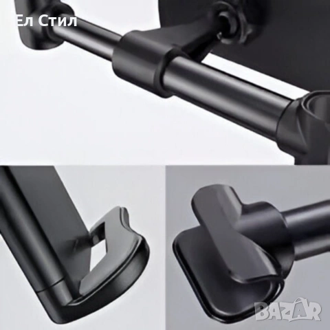 Регулируема стойка за телефон и таблет за седалка на автомобил – 360° въртене, снимка 6 - Аксесоари и консумативи - 53574020