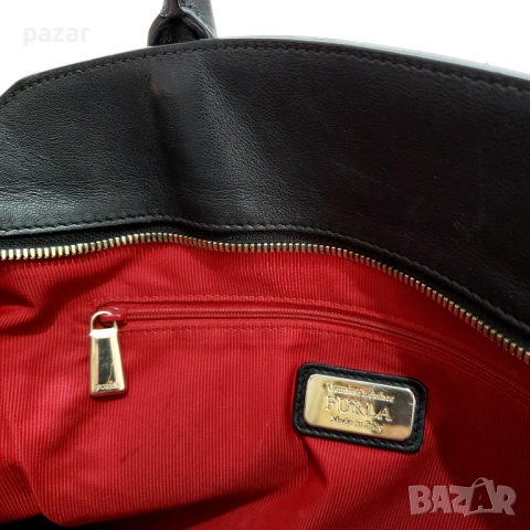 FURLA Alice Оригинална Кожена Чанта 34см, снимка 13 - Чанти - 53340778