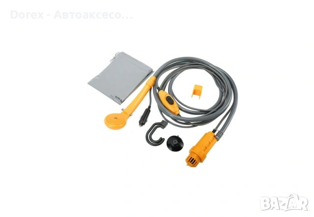 Преносим портативен къмпинг душ с помпа за автомобил 12V, снимка 5 - Аксесоари и консумативи - 53617089