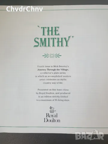 2бр Royal Doulton чинии/английска колекционерска декоративна порцеланова чиния-картина, снимка 3 - Картини - 48042680