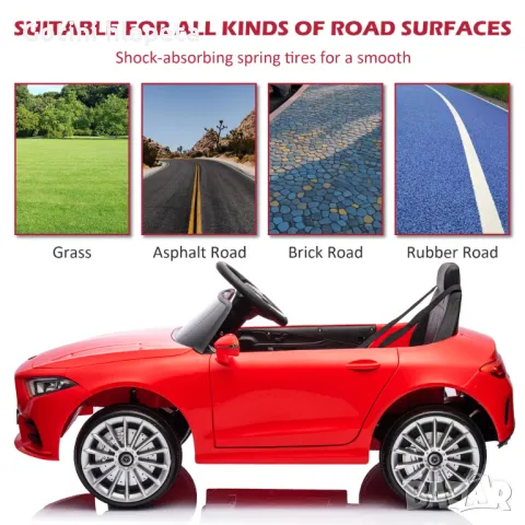 Акумулаторна кола Mercedes Benz CLS350  12V с меки гуми с Кожена седалка МP3, снимка 17 - Детски велосипеди, триколки и коли - 34850120