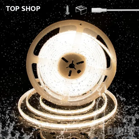 LED лента PAUTIX COB Топло бяло 3000K DC24V, 5M 2400LEDs, (захранване НЕ е включено)