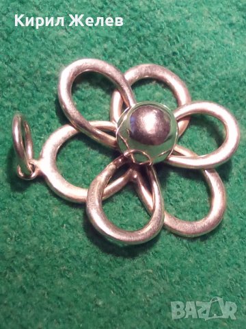 СРЕБЪРНО ЦВЕТЕ КРАСИВ МЕДАЛЬОН 19445, снимка 2 - Колиета, медальони, синджири - 31594587