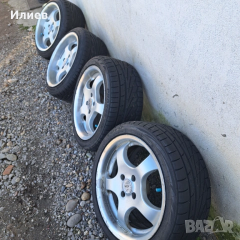 Алуминиеви джанти с гуми 4х100, снимка 6 - Гуми и джанти - 53827160