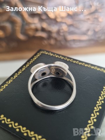 Vintage сребърен пръстен 925 проба , снимка 4 - Пръстени - 41859681