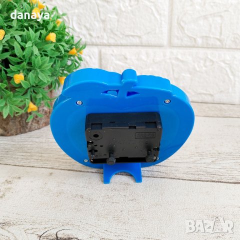 4523 Цветен будилник настолен часовник, различни форми, снимка 6 - Стенни часовници - 44430129