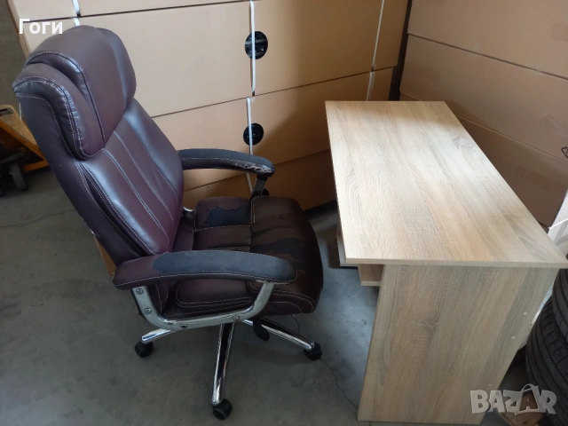 Бюро плюс стол комплект всичко , снимка 5 - Столове - 53633598