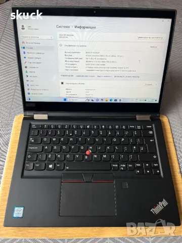 2в1 лаптоп и таблет: Lenovo ThinkPad X390 Yoga (i5-8365U, 16GB DDR4, 256GB SSD), снимка 3 - Лаптопи за работа - 49698330