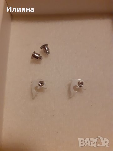 Бели делфинчета обеци, снимка 2 - Обеци - 35713381