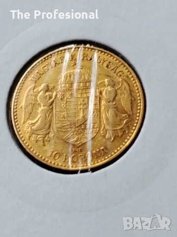 Златна монета 10 крони 1906, снимка 3 - Нумизматика и бонистика - 53185482