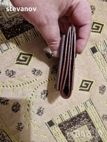 портфейл естествена кожа модел елипс , снимка 5 - Портфейли, портмонета - 53267548