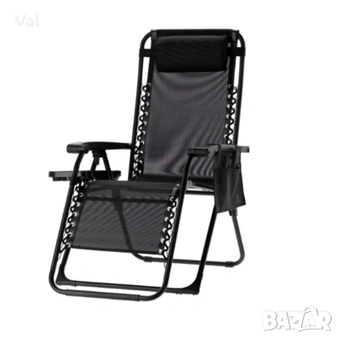 Сгъваем градински шезлонг Zero Gravity - ефект на нулева гравитация за максимален релакс, снимка 5 - Градински мебели, декорация  - 53821942