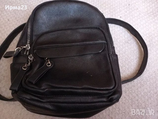 Кожена дамска раница, снимка 1