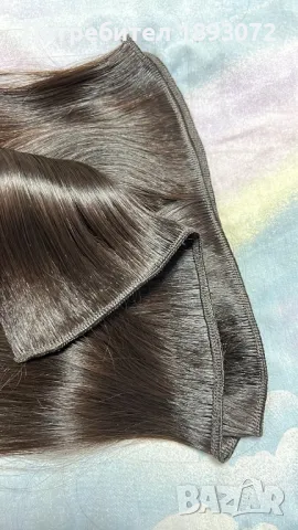 Естествена славянска коса 80см треса, снимка 3 - Аксесоари за коса - 38907704