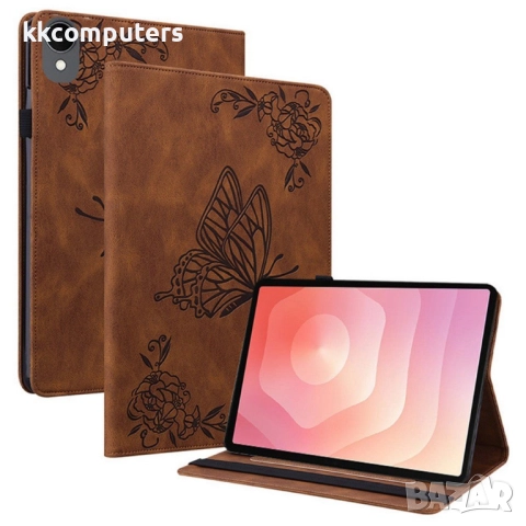 Кожен калъф с Протектор за Samsung Galaxy Tab S11 X730 / X736, Дизайн пеперуда- 6 цвята, снимка 6 - Калъфи, кейсове - 52321005