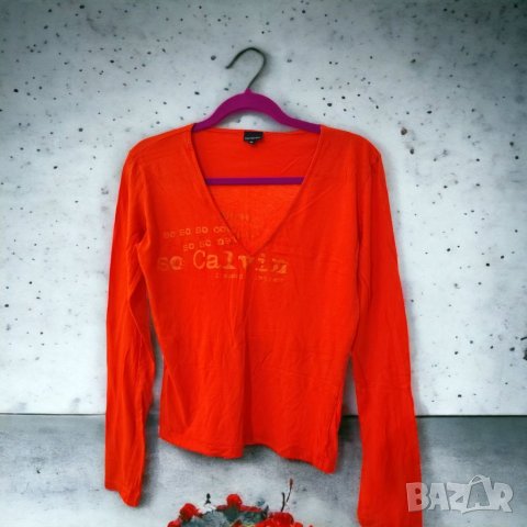 Calvin Klein XL лятна блуза с дълъг ръкав, тениска с дълъг ръкав 