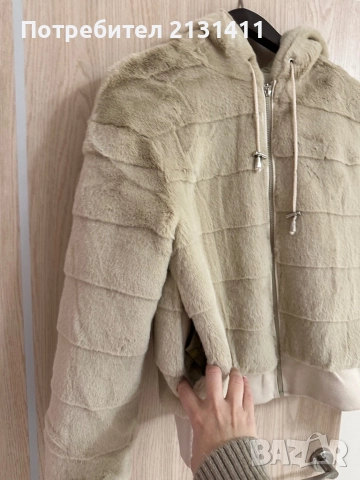 Дамско пухено яке , снимка 3 - Якета - 52523253