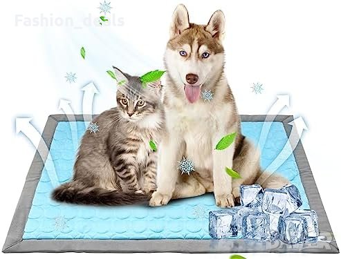 Нова охлаждаща постелка за кучета котки 90×60см. за многократна употреба  , снимка 1 - Други стоки за животни - 41822637