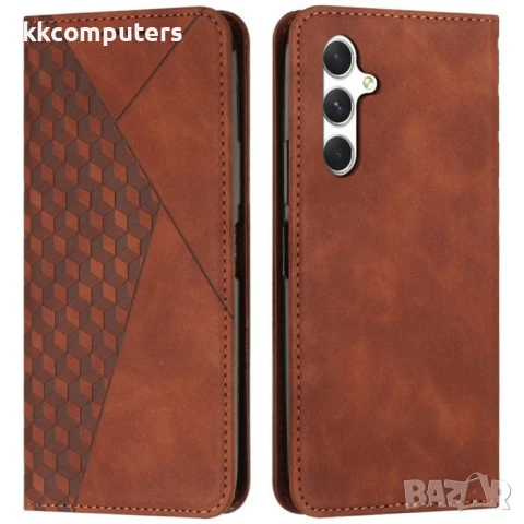 Samsung Galaxy A36 5G / A56 5G Imprinted Wallet Кожен Калъф + Протектор, снимка 5 - Калъфи, кейсове - 50789993