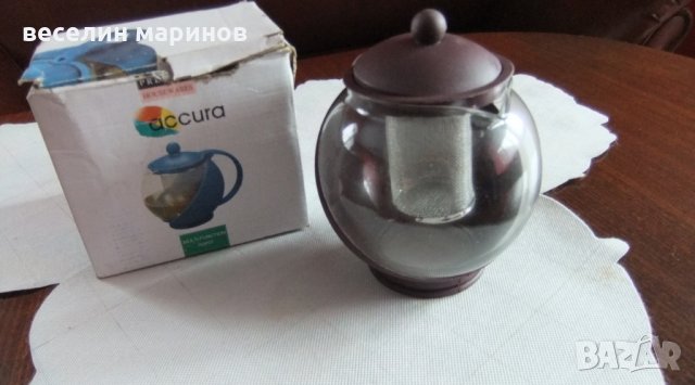Продавам стъклен чайник, снимка 2 - Други - 36013142