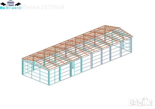 ЛИЗИНГ - Халета, Хале, Магазини, Магазин, Складове 300м2-10м х 30м х 4, снимка 2 - Строителни материали - 44161344
