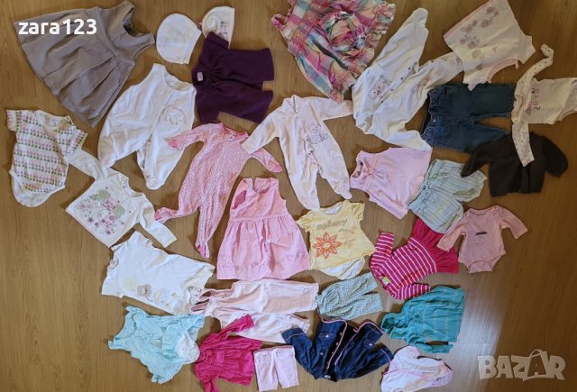 Лот (29 броя) дрехи за момиче 0-9м ( gap, marks & spencer, george, f&f, снимка 5 - Други - 41748758