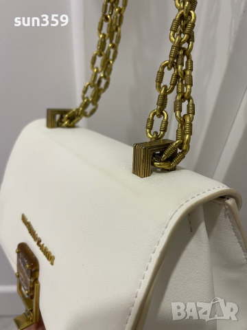 Бяла чанта Massimo Zardi , снимка 6 - Чанти - 44620381
