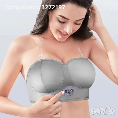 USB Електрически масажор за гърди Интелигентна вибрация Нагряване Горещ компрес, снимка 8 - Масажори - 48111948