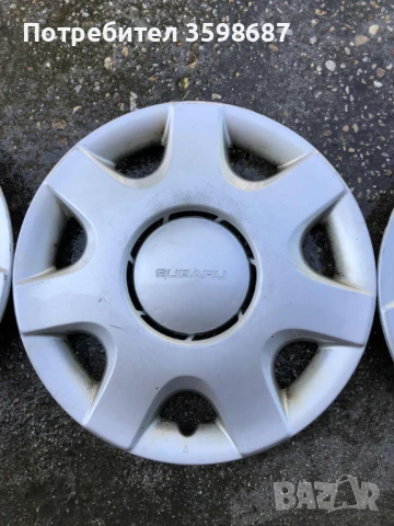 Subaru 4 Броя Оригинални Тасове 14 цола, снимка 4 - Аксесоари и консумативи - 50787179