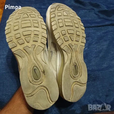 Nike air max 97 triple white маратонки , снимка 6 - Маратонки - 56060888