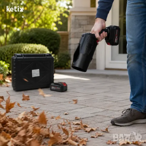Акумулаторен въздушен турбо пистолет,1000W,150000RPM, снимка 3 - Други стоки за дома - 51613823