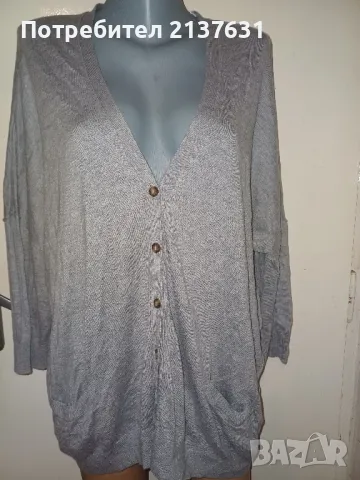 ДАМСКА СИВА ЖИЛЕТКА Размер  XXL , снимка 1