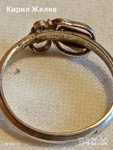 КРАСИВ АЖУРЕН СРЕБЪРЕН ПРЪСТЕН ФИЛИГРАННА ИЗРАБОТКА ЕТНО АРТ 38917, снимка 6 - Пръстени - 52737221