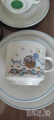 2-ен порцеланов  сет за кафе/чай, снимка 1